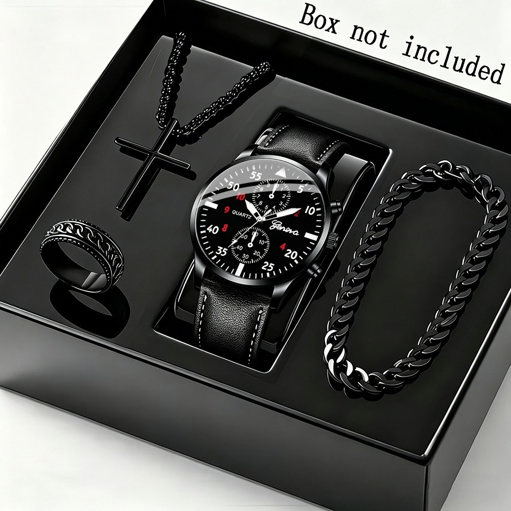 Men Accessories Elegant - طقم أنيق مكون من 4 قطع