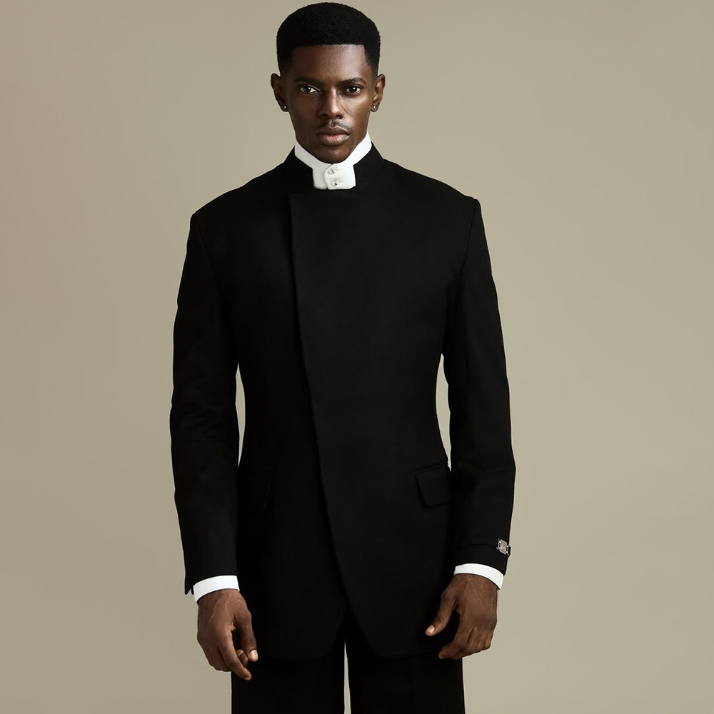 Men Accessories Elegant - بدلة رجالية أنيقة سوداء من قطعتين