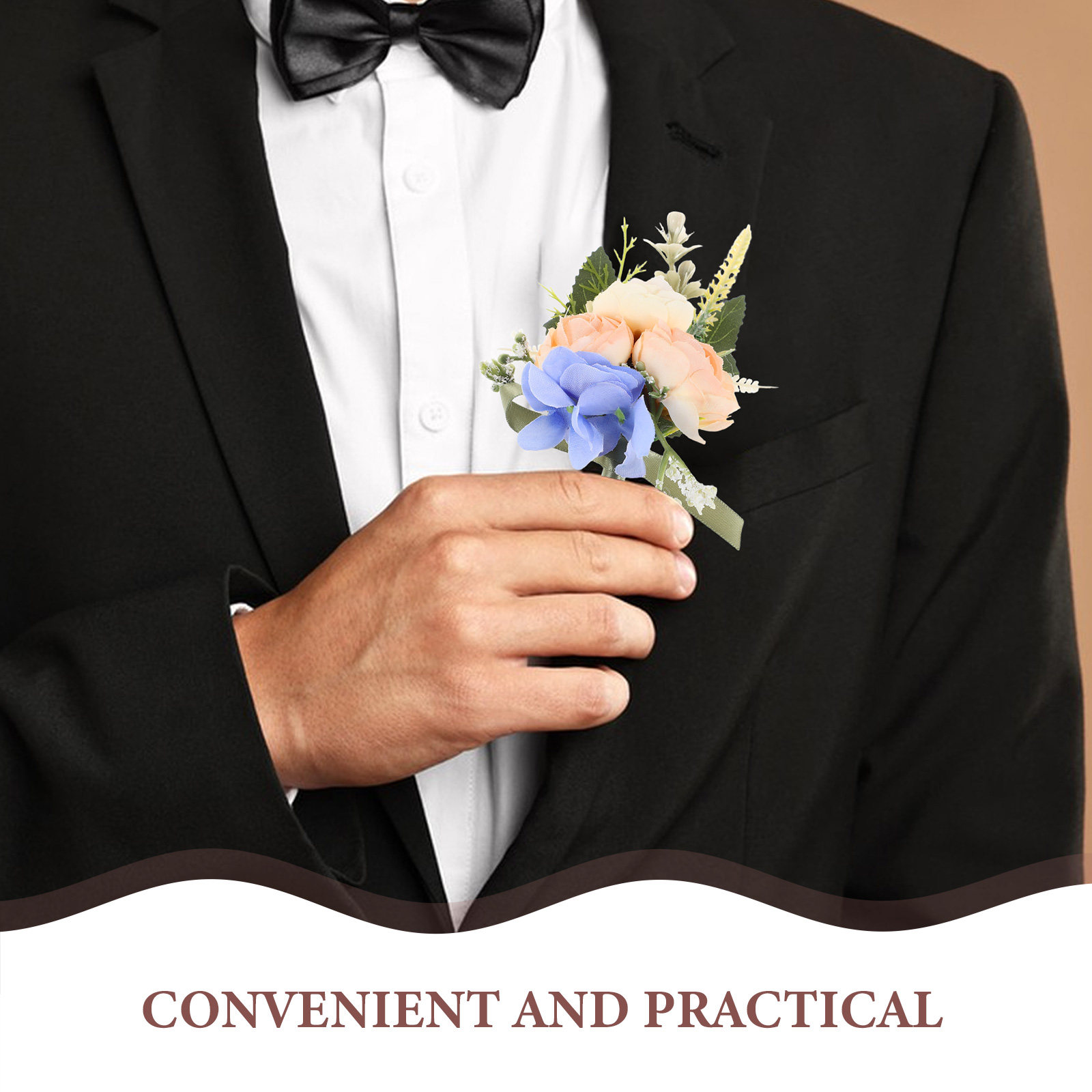 زهور صناعية للصدر لحفلات الزفا - مراجعة Men Accessories Elegant وسعره