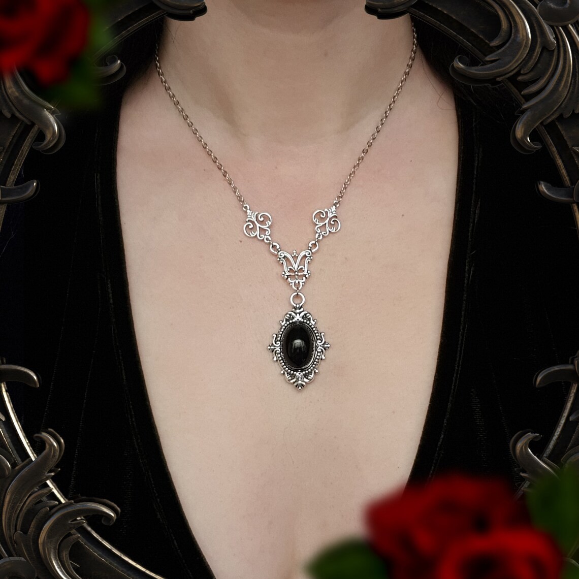 قلادة كاميو على شكل مصاص دماء، - مراجعة Men'S Vampire Accessories وسعره