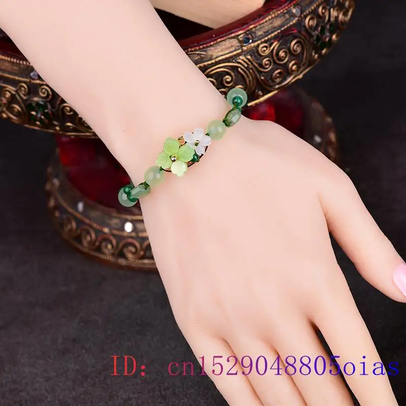 الأخضر اليشم زهرة سوار للرجال  - مراجعة Bead Bracelet Men وسعره