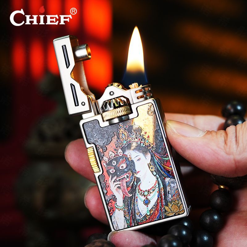 ولاعة CHIEF مقاومة للرياح بتصم - مراجعة Men Accessories Elegant وسعره
