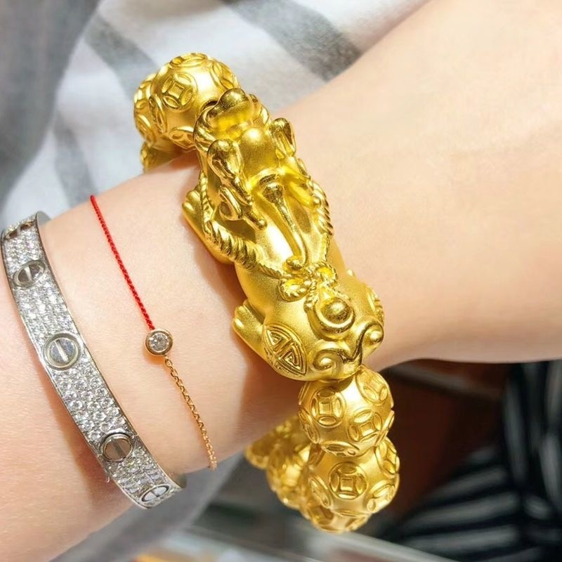 نقية 18K مطلي Pixiu سوار للرجا - مراجعة Bead Bracelet Men وسعره