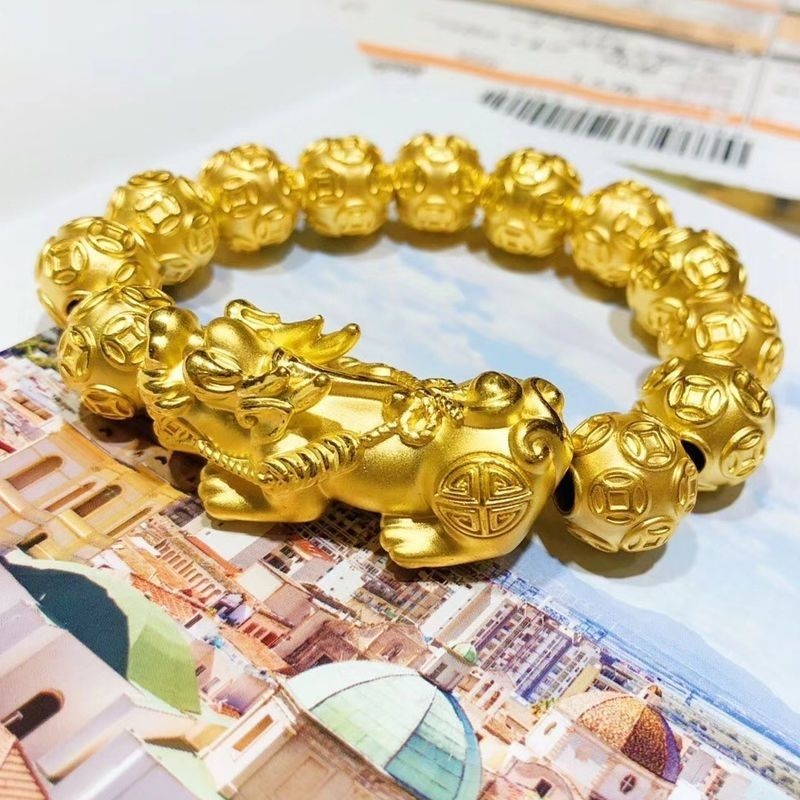 نقية 18K مطلي Pixiu سوار للرجا - مراجعة Bead Bracelet Men وسعره