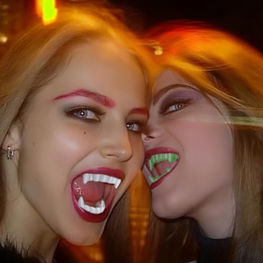 12 قطعة من أنياب مصاصي الدماء  - مراجعة Men'S Vampire Accessories وسعره