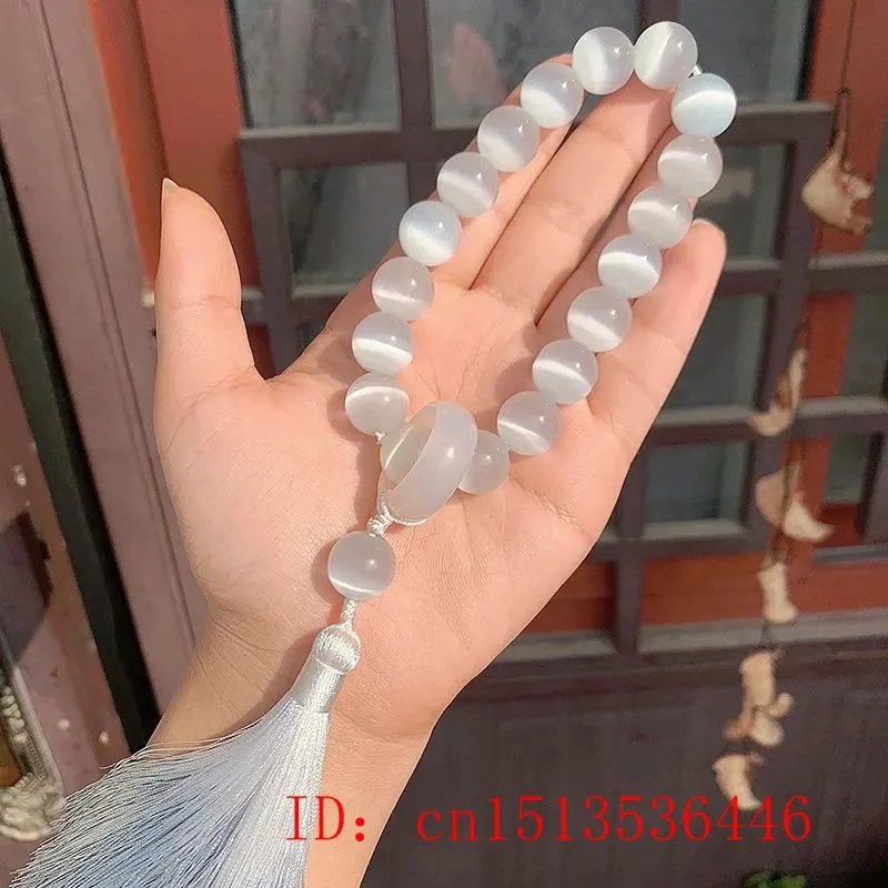 حجر عين القط 12 مللي متر الخرز - مراجعة Bead Bracelet Men وسعره