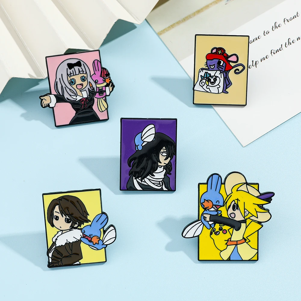 5 قطع دبابيس شخصيات أنمي بوكيم - مراجعة Lapel Pin Enamel وسعره