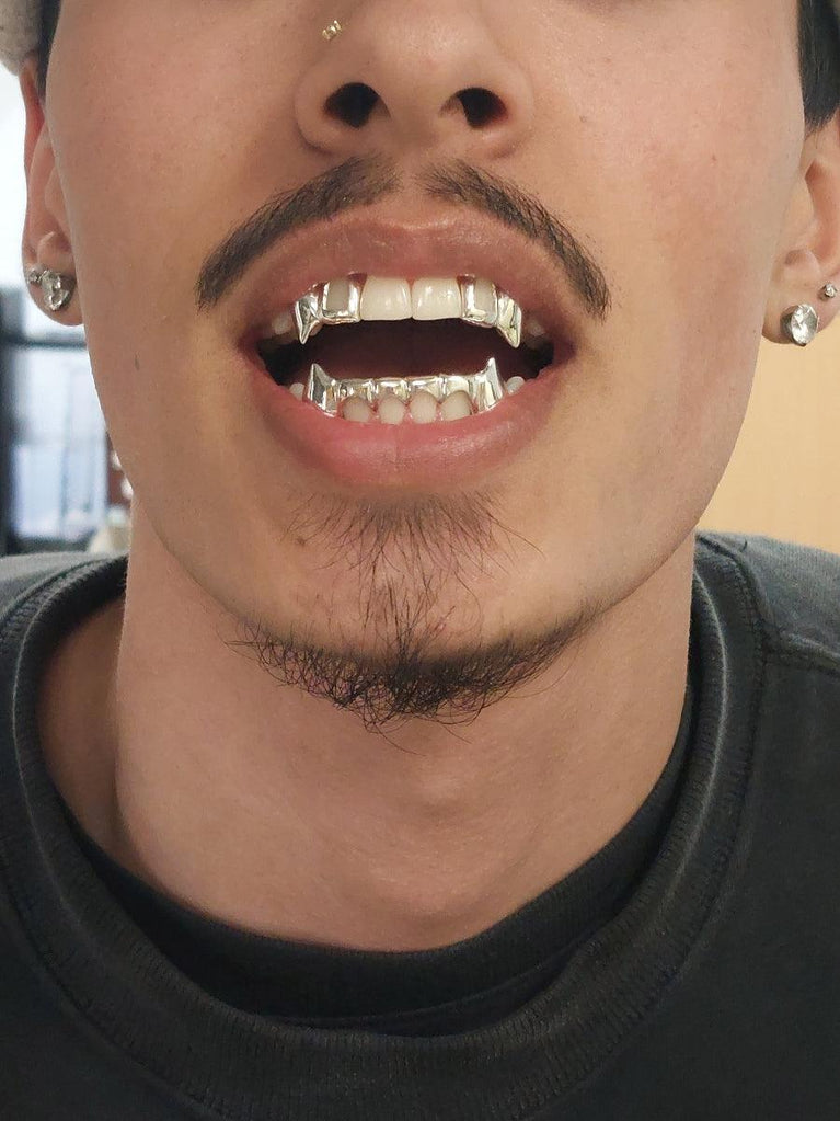 TOPGRILLZ مصاص دماء الشوايات D - مراجعة Men'S Vampire Accessories وسعره