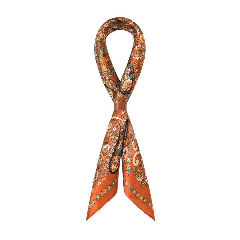 طقم وشاح حريري رجالي برتقالي ب - مراجعة Mens Accessories Style وسعره