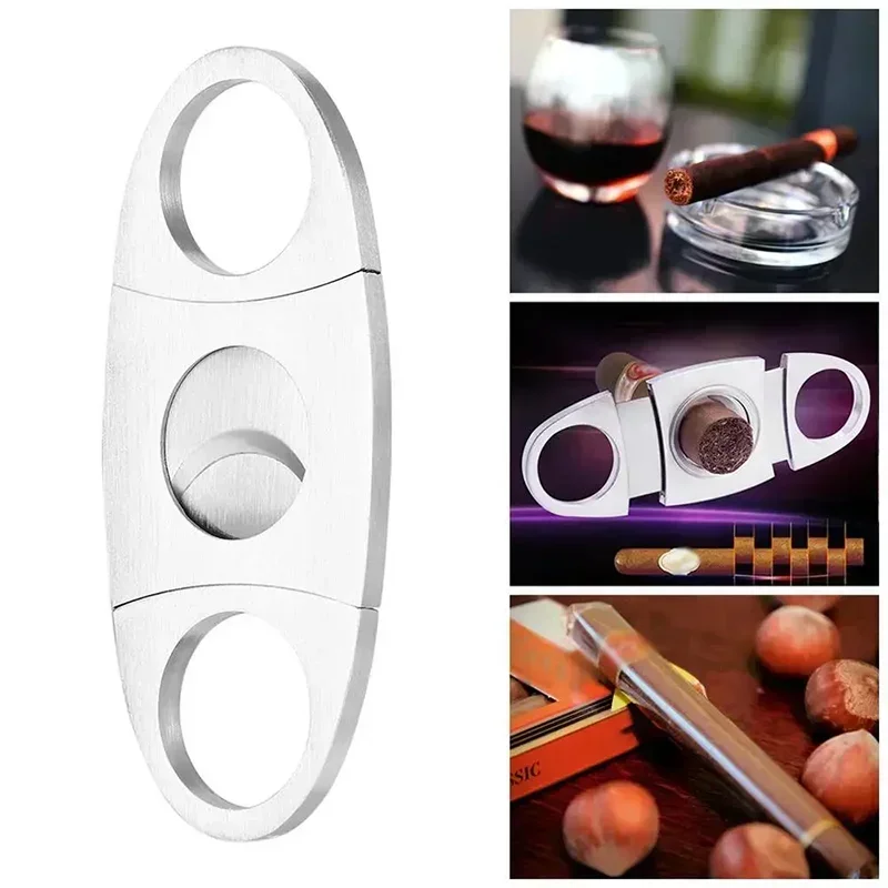 الفولاذ المقاوم للصدأ السيجار  - مراجعة Cigar Cutter Set وسعره