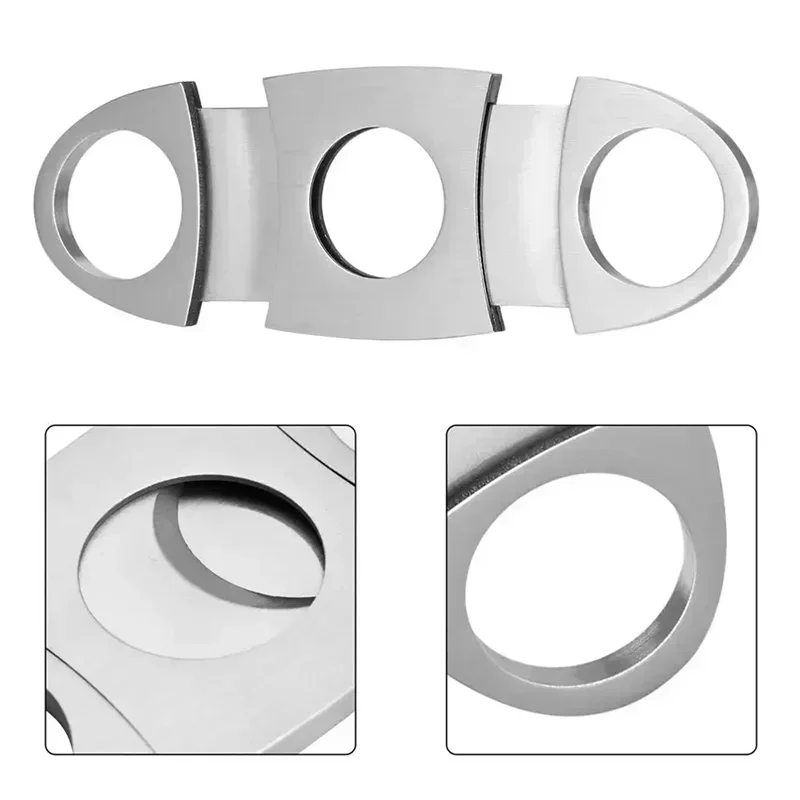 الفولاذ المقاوم للصدأ السيجار  - مراجعة Cigar Cutter Set وسعره
