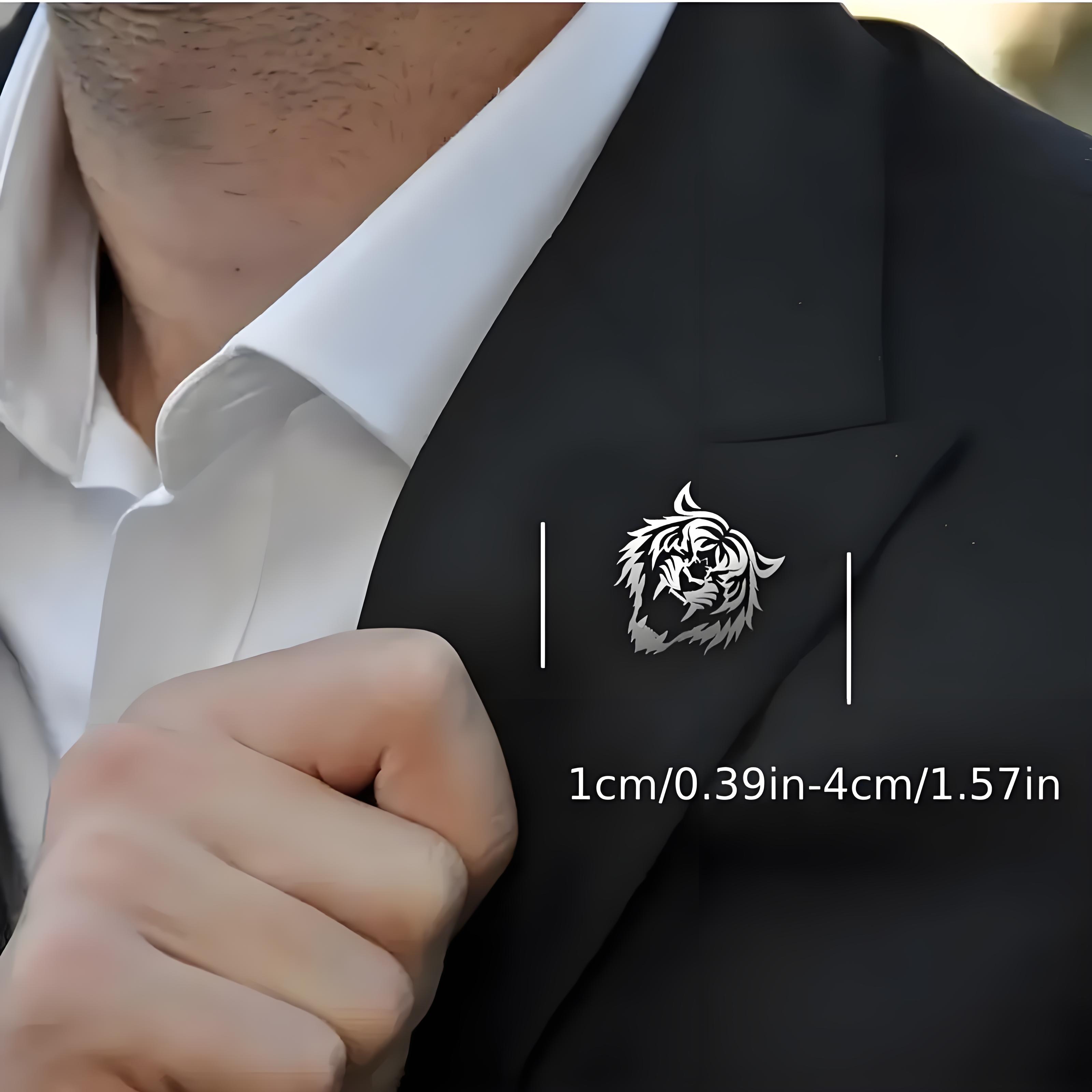 دبوس طية صدر السترة برأس النمر - مراجعة Men Accessories Gift Set وسعره