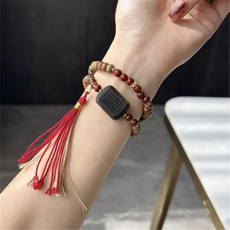 سوار خرز من خشب الصندل الأخضر  - مراجعة Bead Bracelet Men وسعره