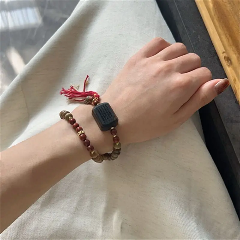 سوار خرز من خشب الصندل الأخضر  - مراجعة Bead Bracelet Men وسعره