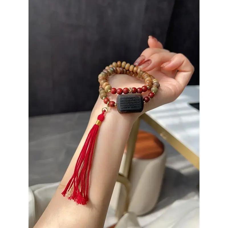 سوار خرز من خشب الصندل الأخضر  - مراجعة Bead Bracelet Men وسعره