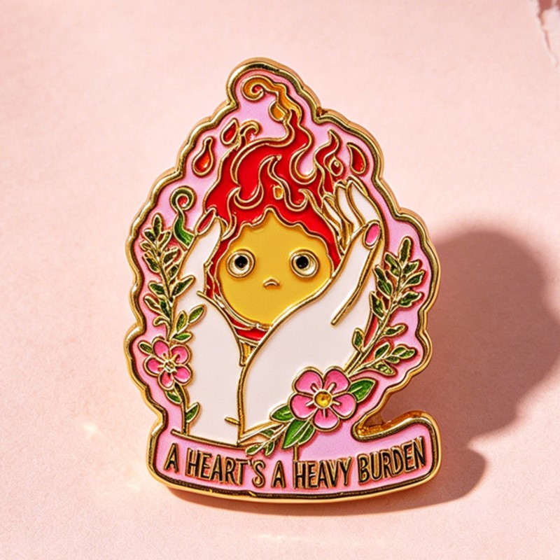 دبوس مينا بتصميم 'القلب عبء ثق - مراجعة Lapel Pin Enamel وسعره