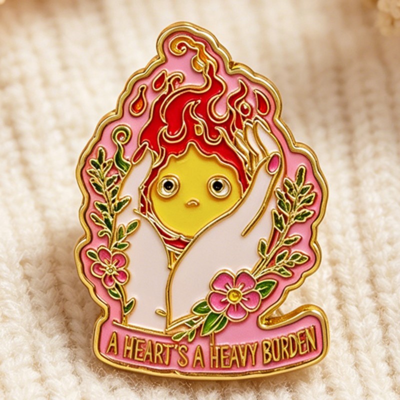 دبوس مينا بتصميم 'القلب عبء ثق - مراجعة Lapel Pin Enamel وسعره