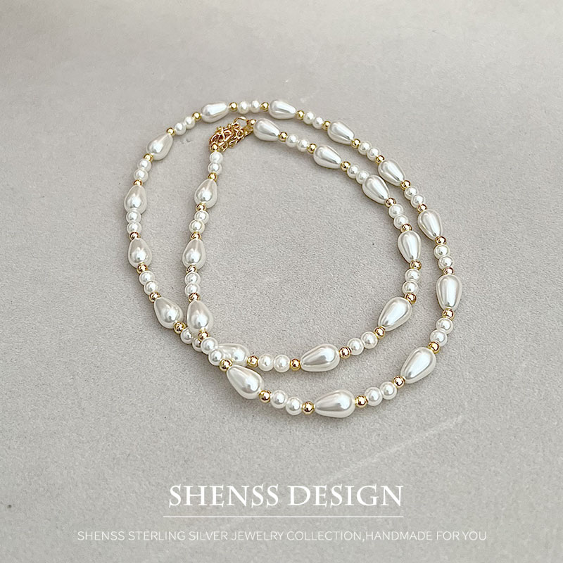 قلادة أنيقة من اللؤلؤ المقلد ع - مراجعة Men Accessories Elegant وسعره