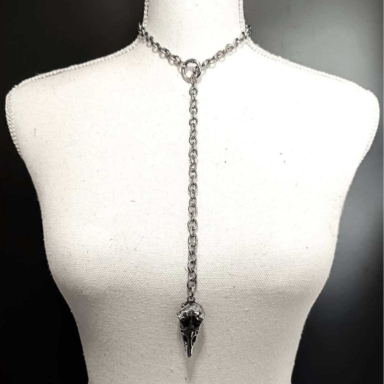 القوطية الغراب الجمجمة قلادة ل - مراجعة Men'S Vampire Accessories وسعره