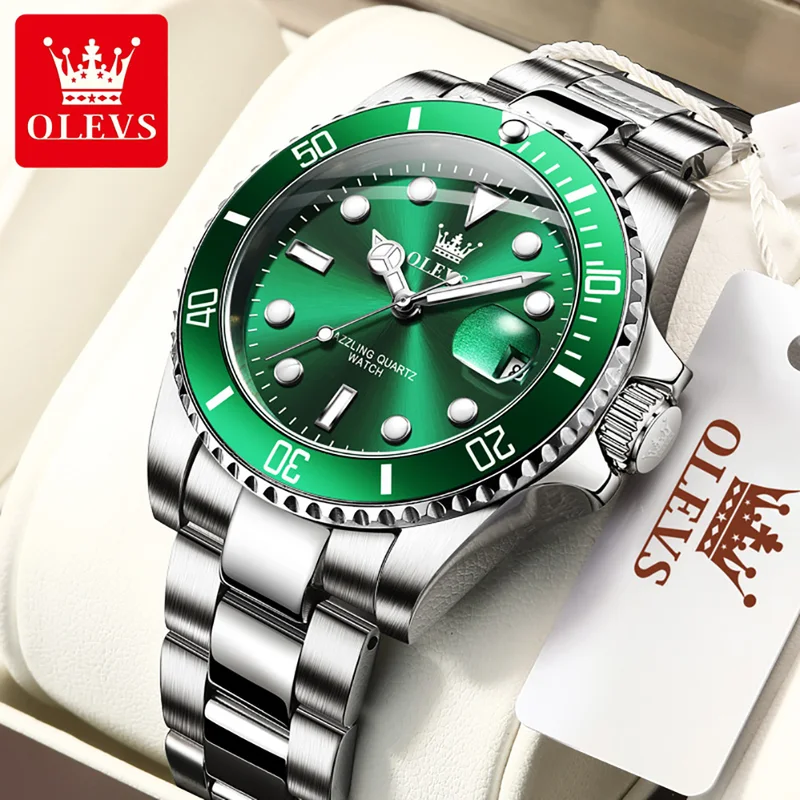 OLEVS ساعة كوارتز أصلية للرجال - مراجعة Men'S Accessories Luxury Brands وسعره