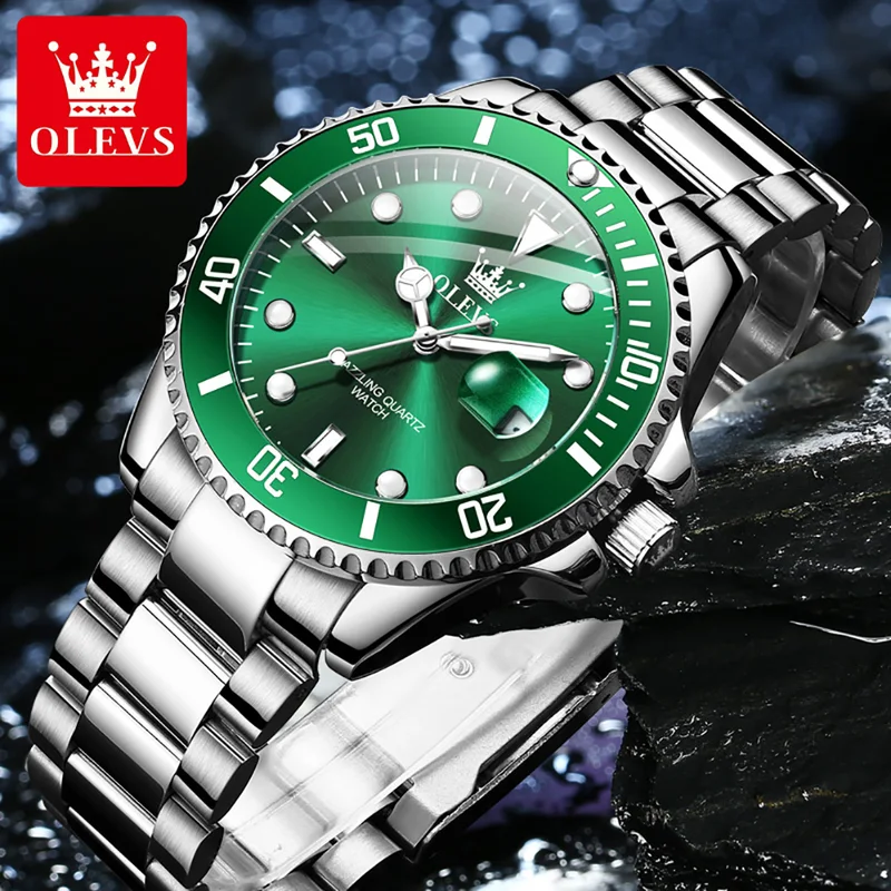 OLEVS ساعة كوارتز أصلية للرجال - مراجعة Men'S Accessories Luxury Brands وسعره