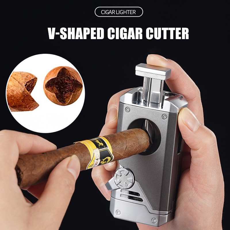 طقم ولاعة سيجار متعددة الوظائف - مراجعة Cigar Cutter Set وسعره