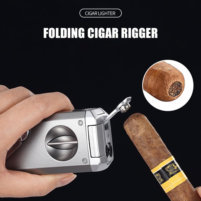 طقم ولاعة سيجار متعددة الوظائف - مراجعة Cigar Cutter Set وسعره