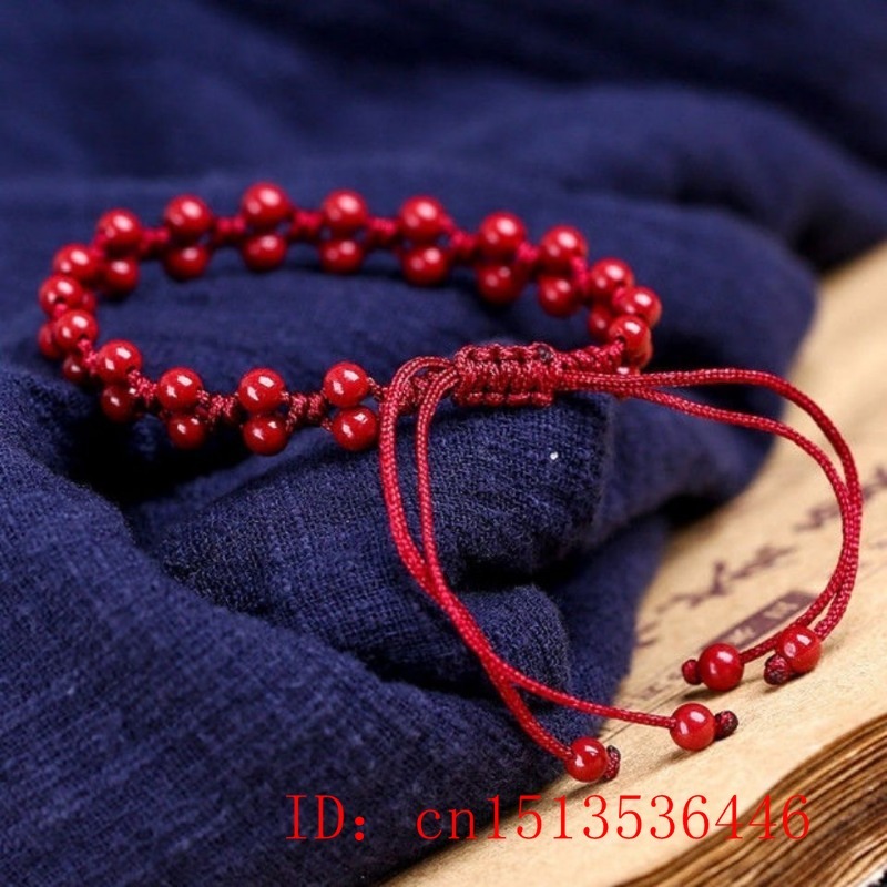 سوار سينابار أحمر طبيعي للرجال - مراجعة Bead Bracelet Men وسعره