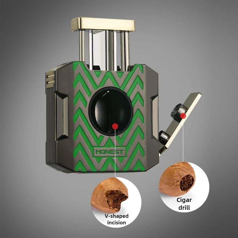 مجموعة أدوات السيجار HONEST 4  - مراجعة Cigar Cutter Set وسعره