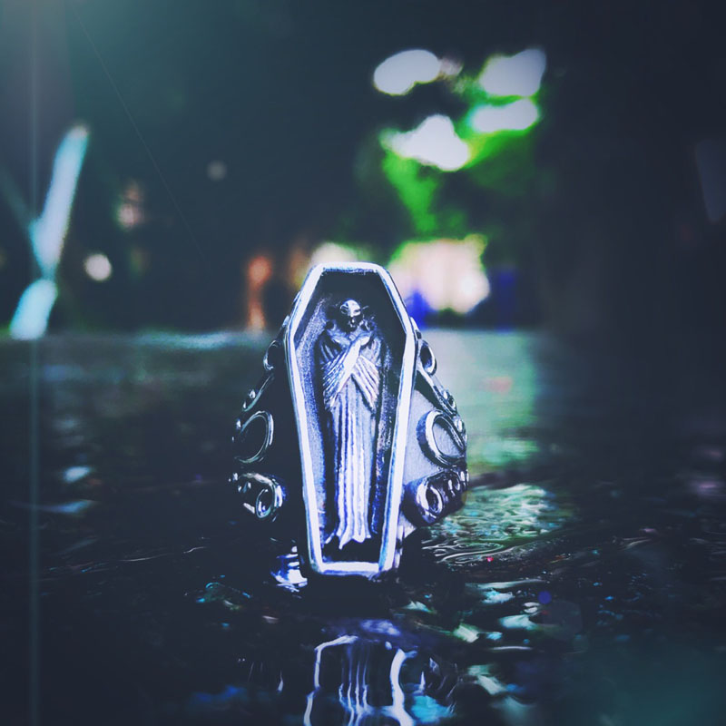 BEIER Undertaker الجمجمة القوط - مراجعة Men'S Vampire Accessories وسعره