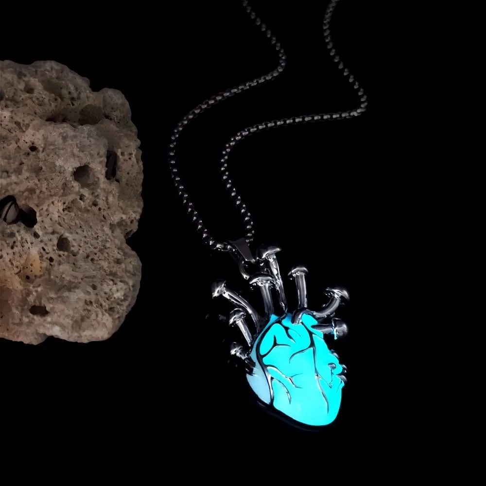 قلادة على شكل قلب تتوهج في الظ - مراجعة Men Accessories Locket وسعره