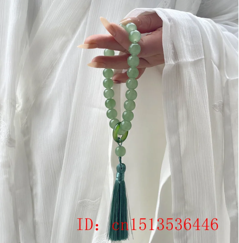الأخضر اليشم حجر 12 مللي متر ا - مراجعة Bead Bracelet Men وسعره
