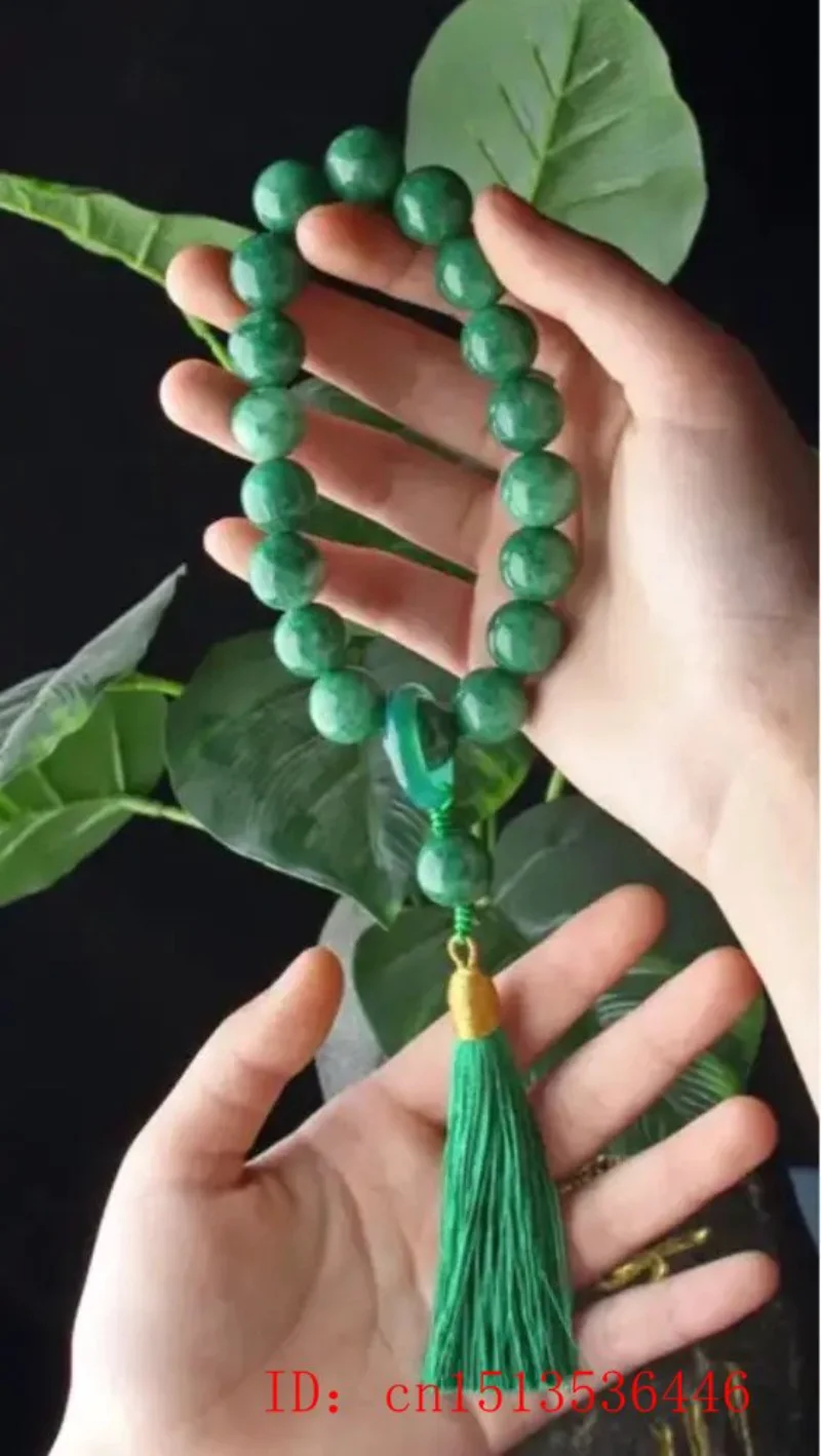 الأخضر اليشم حجر 12 مللي متر ا - مراجعة Bead Bracelet Men وسعره