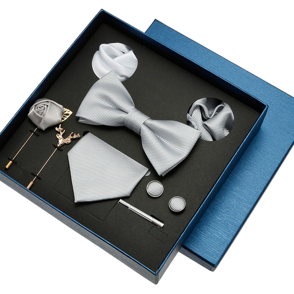 عادي التعادل مجموعة للرجال بلو - مراجعة Neck Tie Set Box وسعره