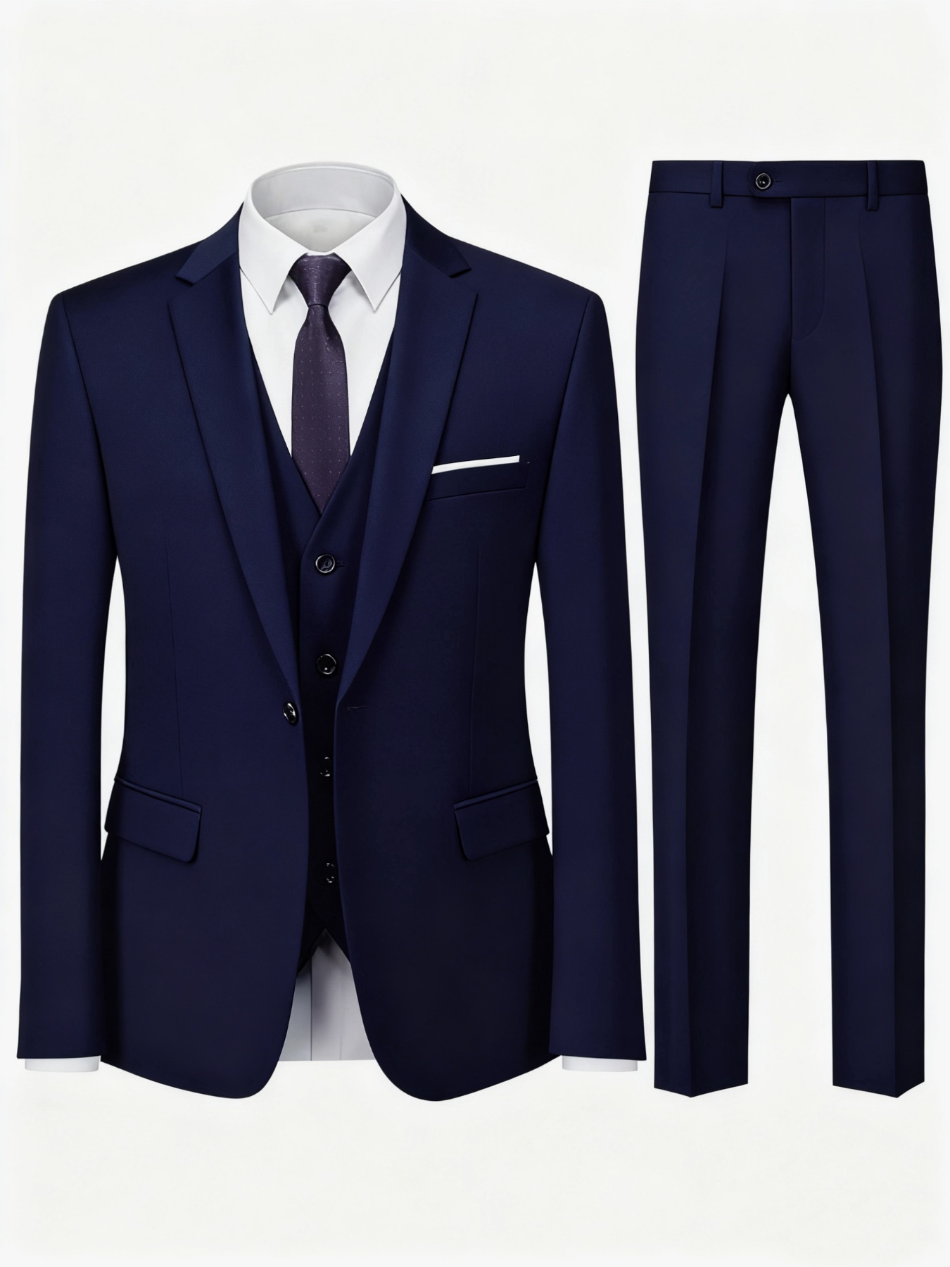 بدلة رسمية للرجال مكونة من 3 ق - مراجعة Men Accessories Elegant وسعره